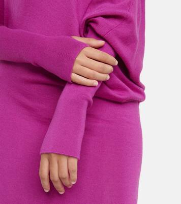 One-shoulder cashmere and silk midi dress | Tom Ford