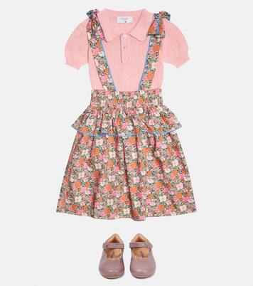 Bella tie-trimmed floral cotton dress | Paade Mode
