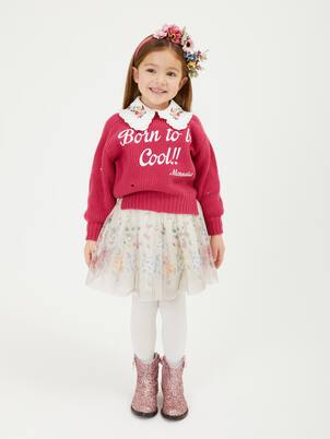 Jersey de lana en intarsia | Monnalisa