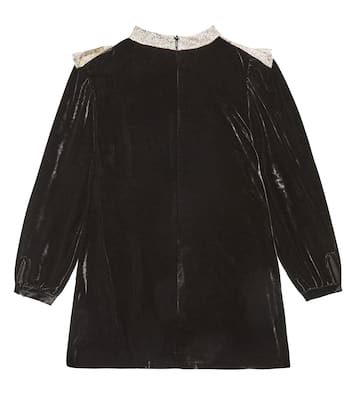 Mock-neck velvet dress | Stella McCartney Kids