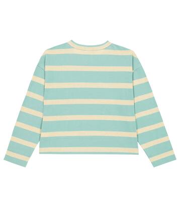 Striped cotton-blend T-shirt | Brunello Cucinelli Kids