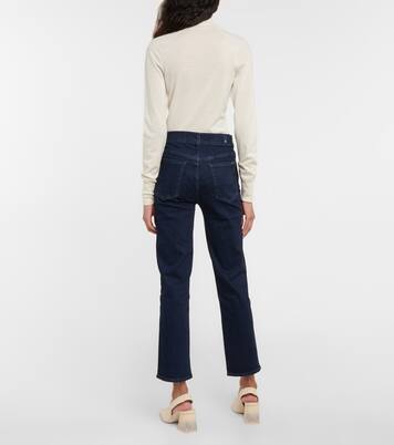 Mid-Rise Jeans The Straight Crop | 7 For All Mankind