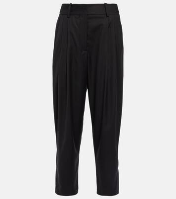Herringbone tapered wool pants | Alaïa