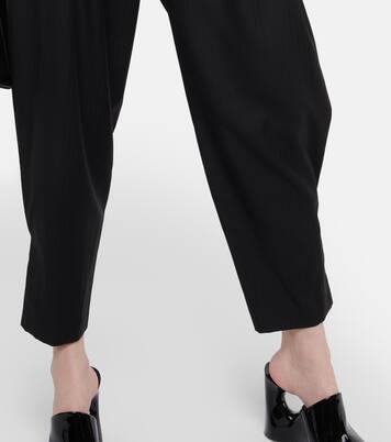 Herringbone tapered wool pants | Alaïa