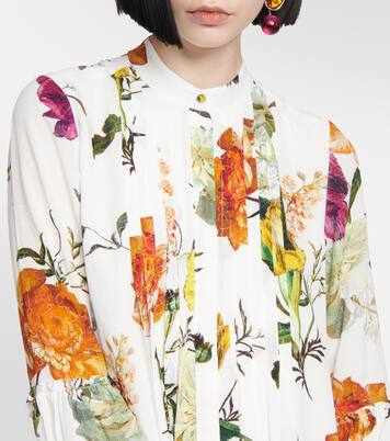 Robe midi Winford à fleurs | Erdem