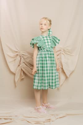 Checked cotton dress | Paade Mode