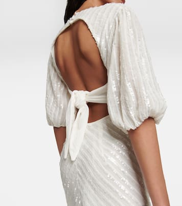 Robe de mariée longue Steph à sequins | Rixo