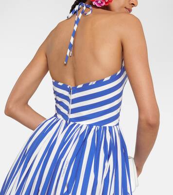 Robe midi Portofino rayée en coton | Dolce&Gabbana