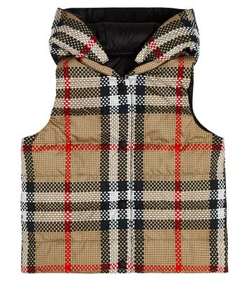 Burberry Check reversible down vest | Burberry Kids