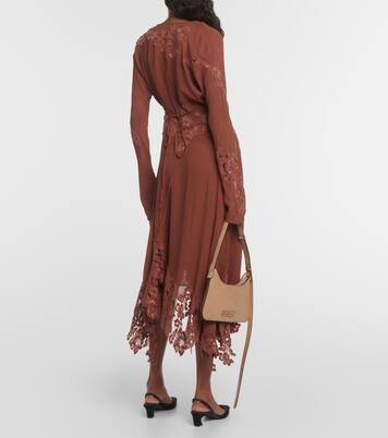 Floral lace-trimmed crop top | Acne Studios