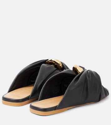 Corner leather slides | JW Anderson
