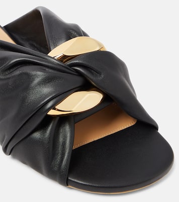 Corner leather slides | JW Anderson