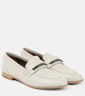 Verzierte Loafers aus Leder | Brunello Cucinelli