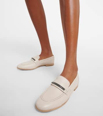 Verzierte Loafers aus Leder | Brunello Cucinelli