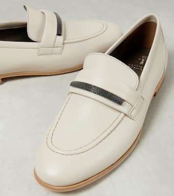 Verzierte Loafers aus Leder | Brunello Cucinelli