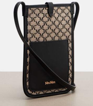 Smartphone-Etui Phony aus Canvas mit Leder | Max Mara