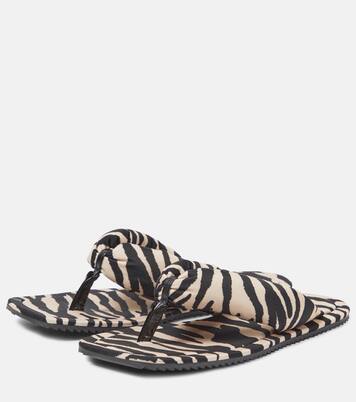 Indie zebra-print thong sandals | The Attico