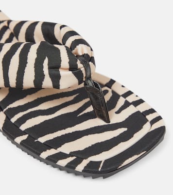 Indie zebra-print thong sandals | The Attico
