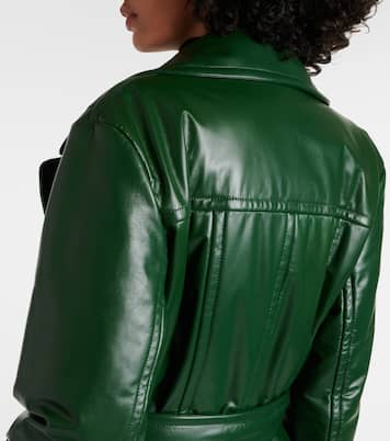 Manteau en cuir et fourrure synthétique | Burberry