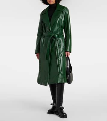 Manteau en cuir et fourrure synthétique | Burberry