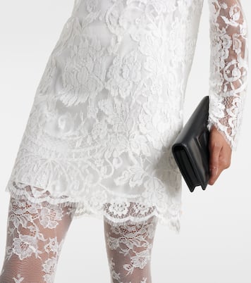 Vestido corto de encaje chantilly | Dolce&Gabbana