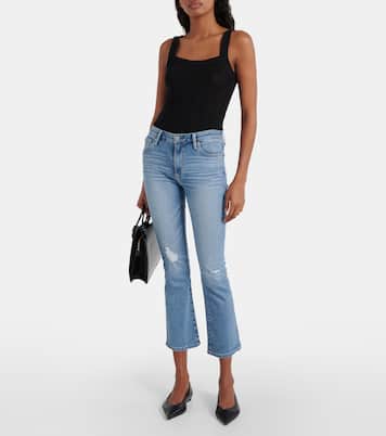 Jeans flared cropped Jodi de tiro medio | AG Jeans