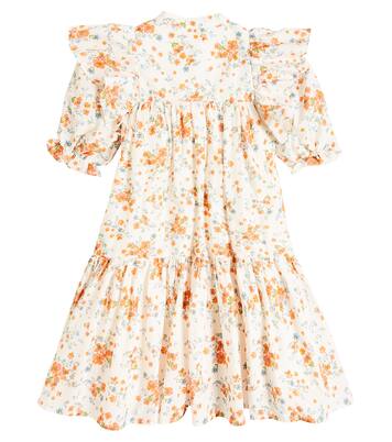 Ruffled floral cotton dress | Petite Amalie  