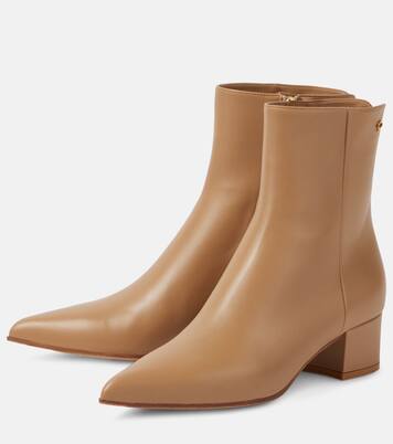 Ankle Boots Lyell 45 aus Leder | Gianvito Rossi
