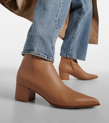 Ankle Boots Lyell 45 aus Leder | Gianvito Rossi