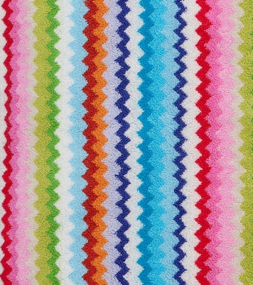 Bata de baño Riverbero de rizo de algodón en zigzag | Missoni