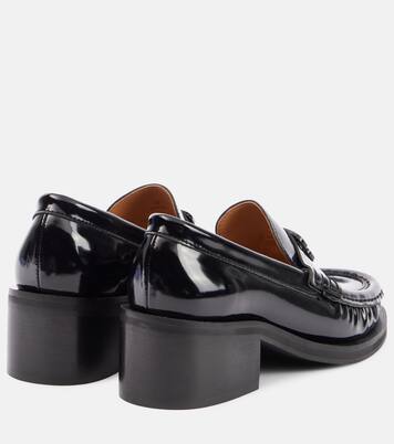 Plateau-Loafers aus Lederimitat | Ganni