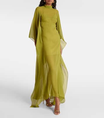 Lanzarote silk chiffon kaftan | Taller Marmo