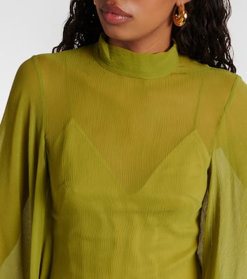 Lanzarote silk chiffon kaftan | Taller Marmo