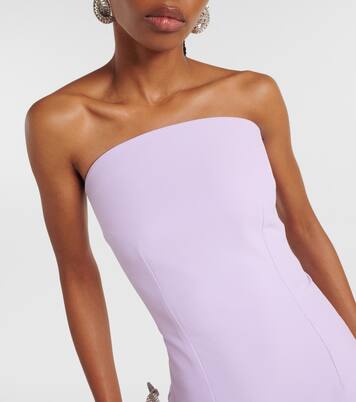 Robe longue Sofie en crêpe à ornements | Safiyaa