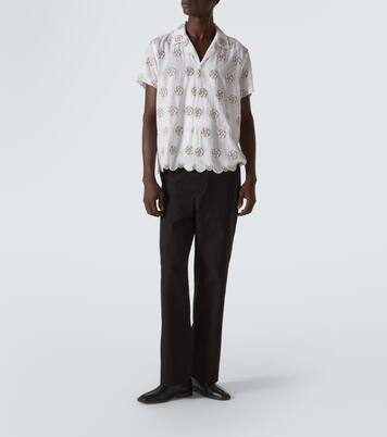 Hemd Floral Aperture aus Baumwolle | Bode