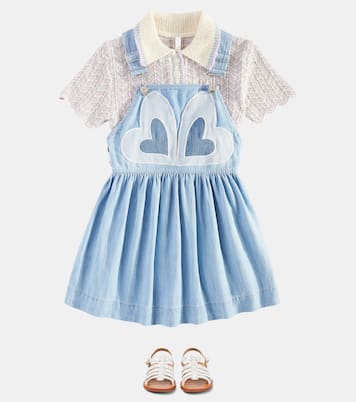 Robe Waverly Heart en jean | Zimmermann Kids