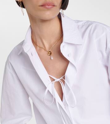 Halskette Gucci Blondie mit Kristallen und Zierperle | Gucci