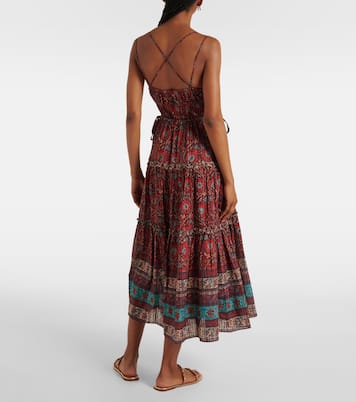 Midikleid Rosa aus einem Baumwollgemisch | Ulla Johnson