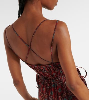 Midikleid Rosa aus einem Baumwollgemisch | Ulla Johnson