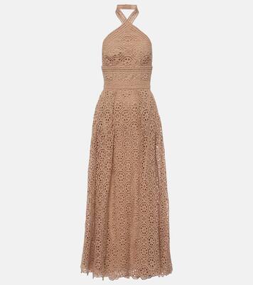 Robe midi en coton mélangé | Elie Saab