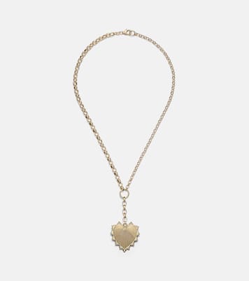 Oversized Love Token 18kt gold (750/1000) chain necklace | FoundRae