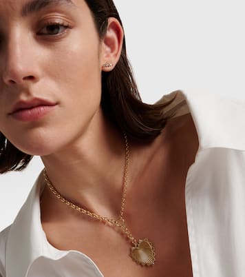 Oversized Love Token 18kt gold (750/1000) chain necklace | FoundRae
