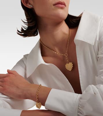 Oversized Love Token 18kt gold (750/1000) chain necklace | FoundRae