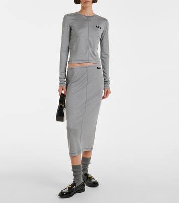 Midirock aus Seide | Miu Miu