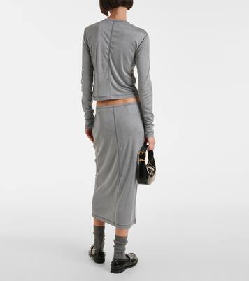 Midirock aus Seide | Miu Miu