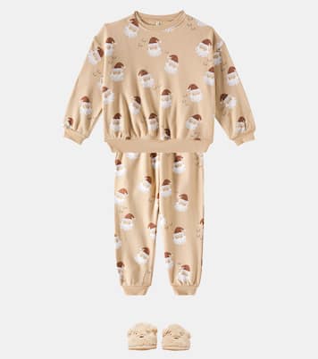 Printed cotton-blend sweatpants | Rylee + Cru