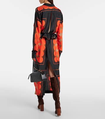 Bedruckter Maxirock Lilila aus Seide | Khaite