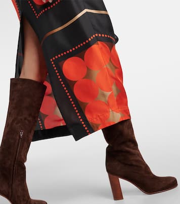 Bedruckter Maxirock Lilila aus Seide | Khaite