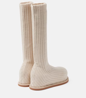 Stiefel Veneda 15 aus Strick | Amina Muaddi