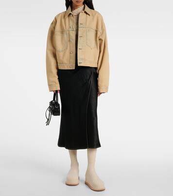 Stiefel Veneda 15 aus Strick | Amina Muaddi